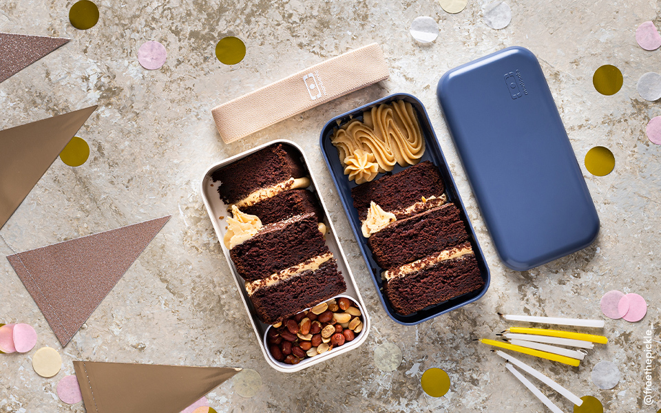 Recette Bento - Layer cake au chocolat et beurre de cacahuètes - Monbento