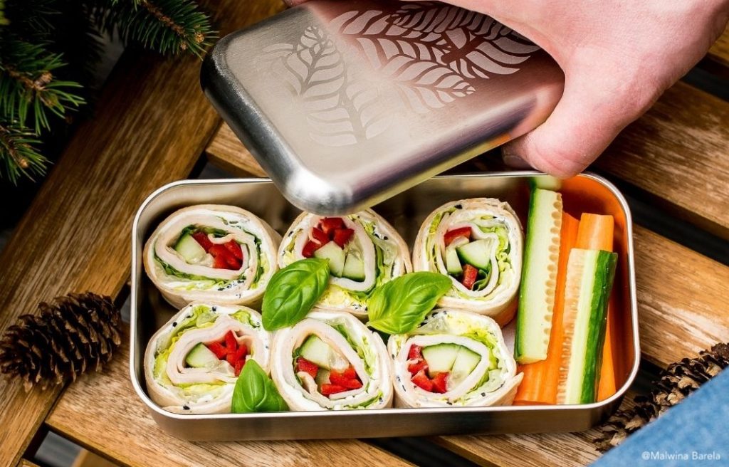 Lunch box en métal, compatible four et micro-ondes