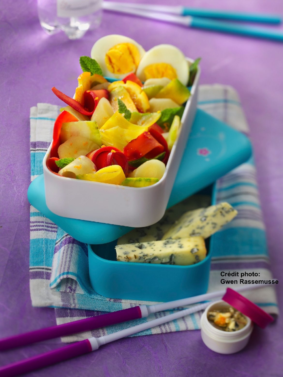 Salade de légumes anciens à la fourme d’Ambert