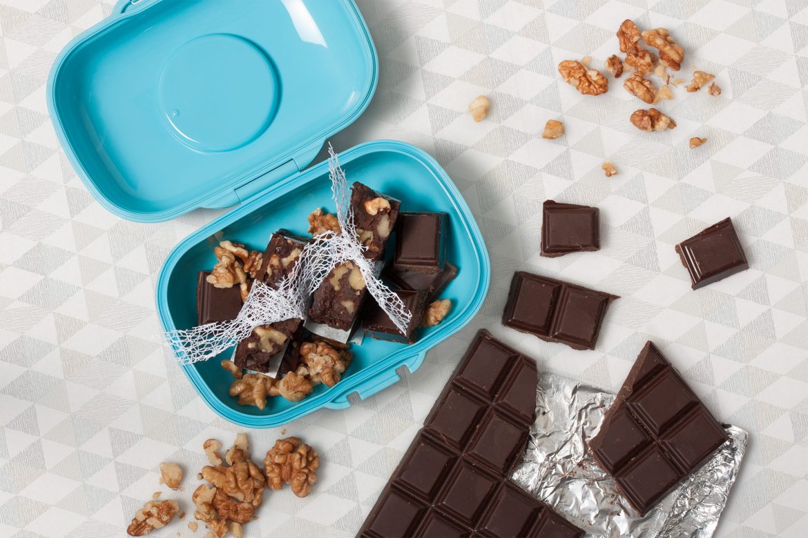 Barres chocolat et noix