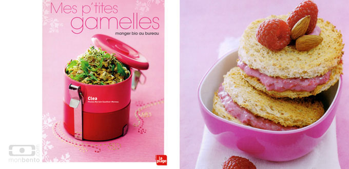 Recette pour bento Croque-Framboise, extrait du livre de Cléa Mes p'tites gamelles