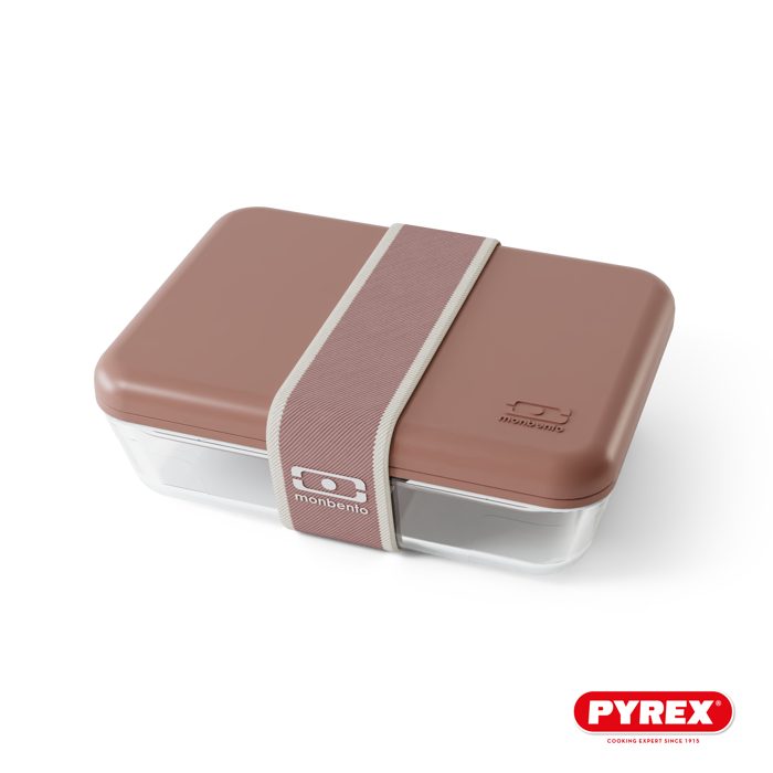 Lunch box en verre MB Pure monbento x Pyrex, rose Moka