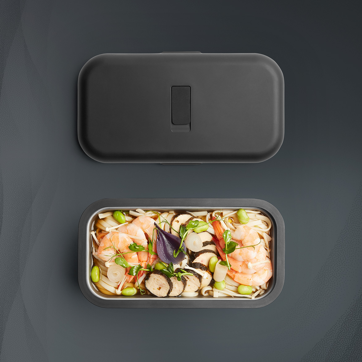 Set pranzo MB Warmer - Elettrico scaldavivande bento nero Onyx con